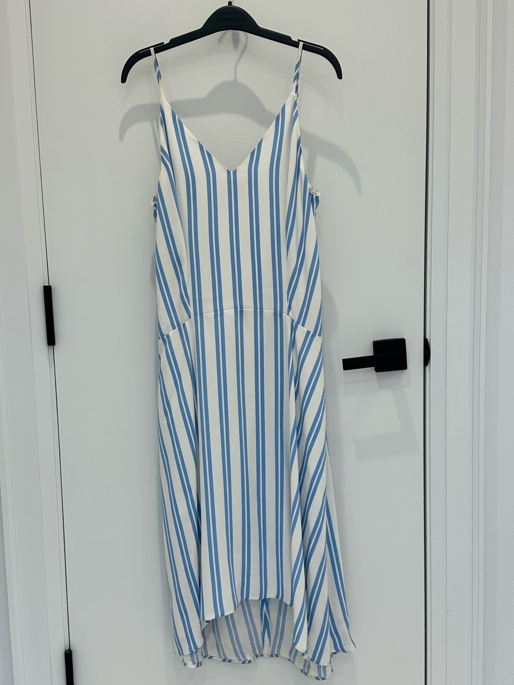 Balenciaga Blue and White Striped Dress